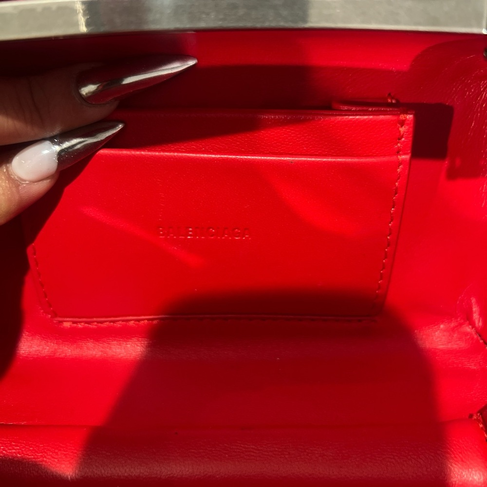Balenciaga Red Lunchbox Crossbody Bag - Picture 5 of 5